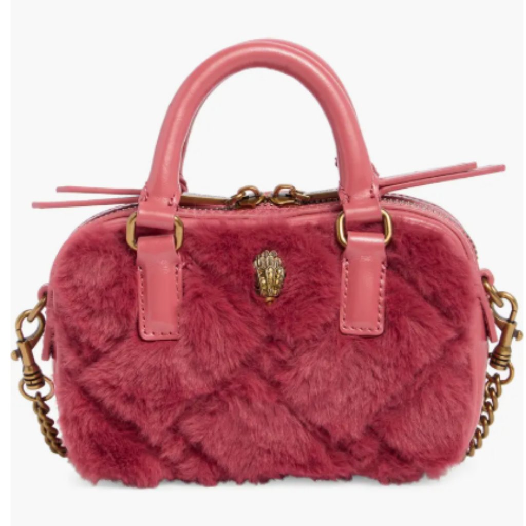 Kurt Geiger London Extra Small Kensington Faux Fur Duffle Bag New
